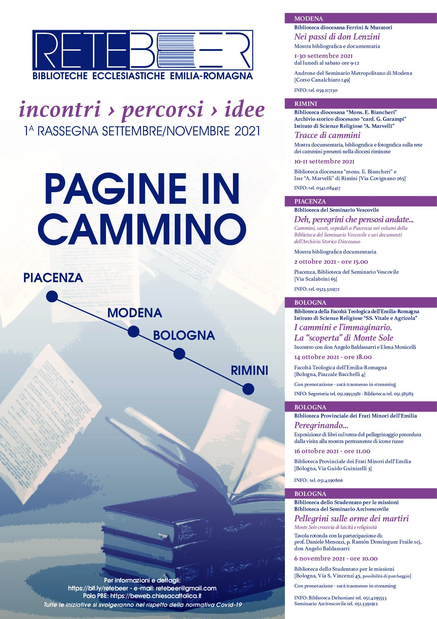 Rassegna “Pagine in cammino” 1° edizione 2021 – RBEER