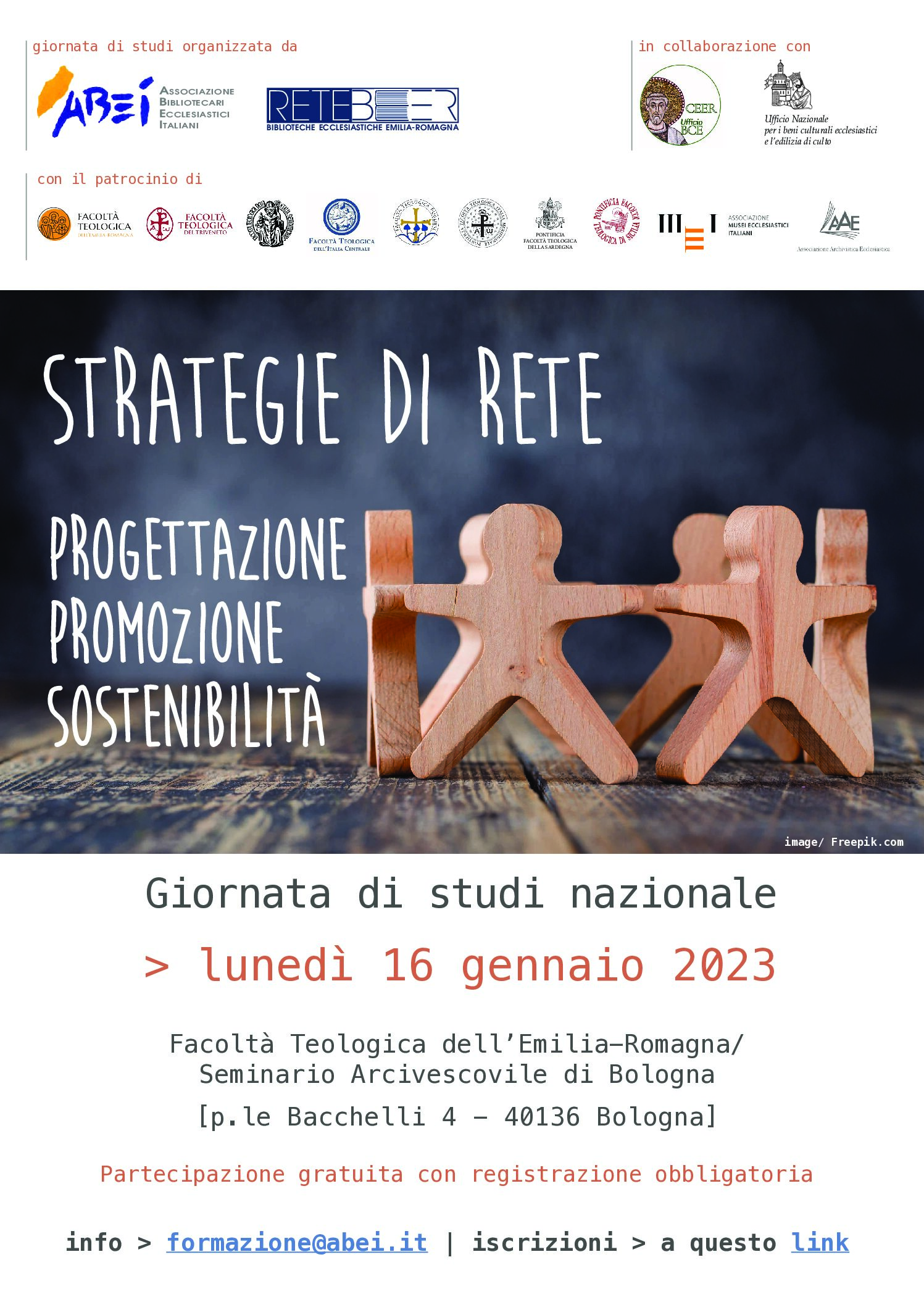 16/01/2023 Giornata di studi nazionale  STRATEGIE DI RETE Progettazione, promozione, sostenibilità